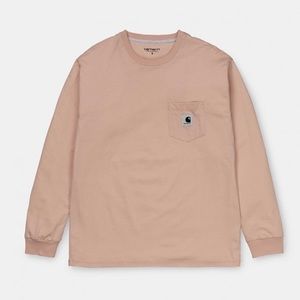 Carhartt Wip Pink Pocket Long Sleeve Tee